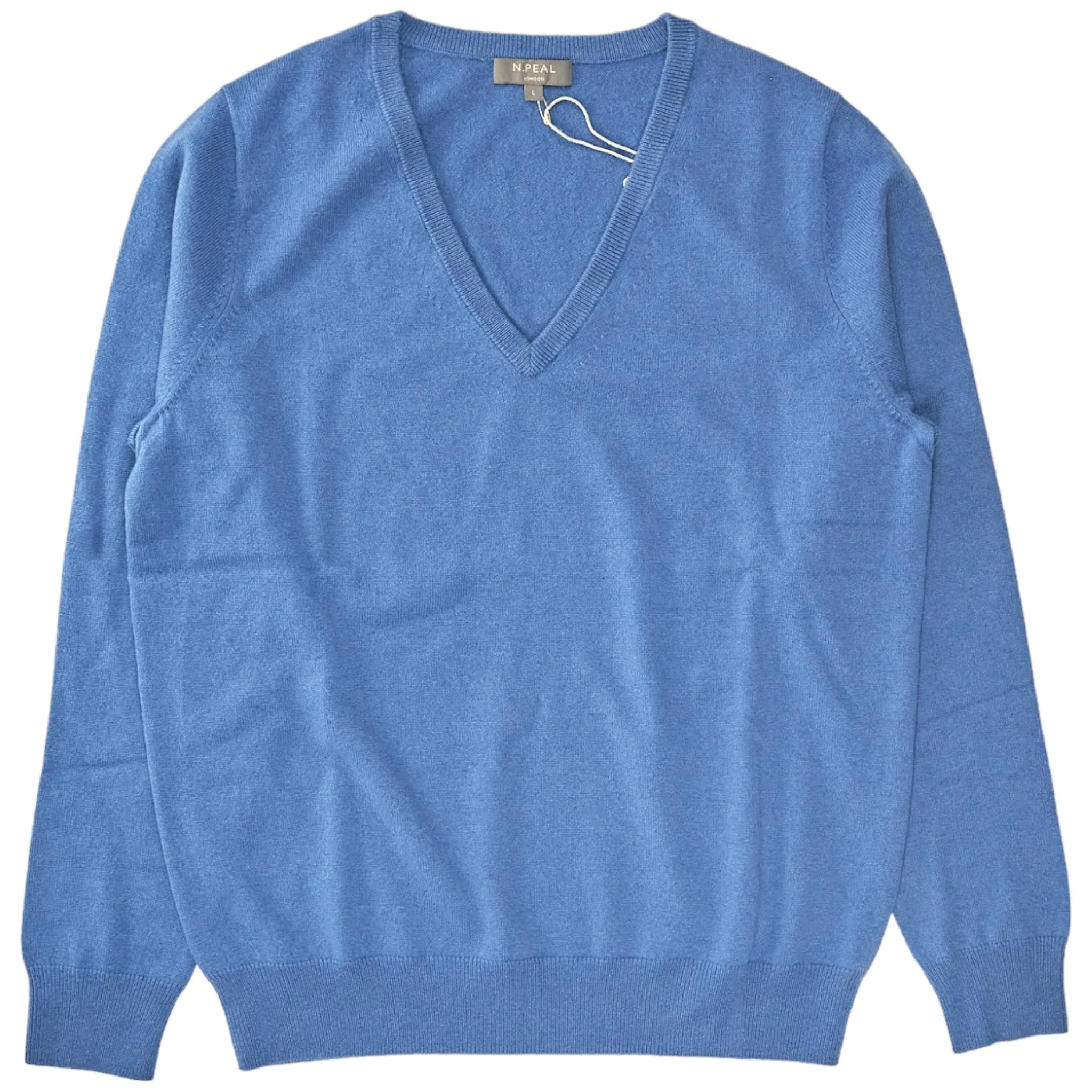 N. Peal Alpine Blue Cashmere Sweater