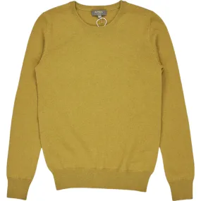 N. Peal Chartreuse Round Neck Cashmere Sweater