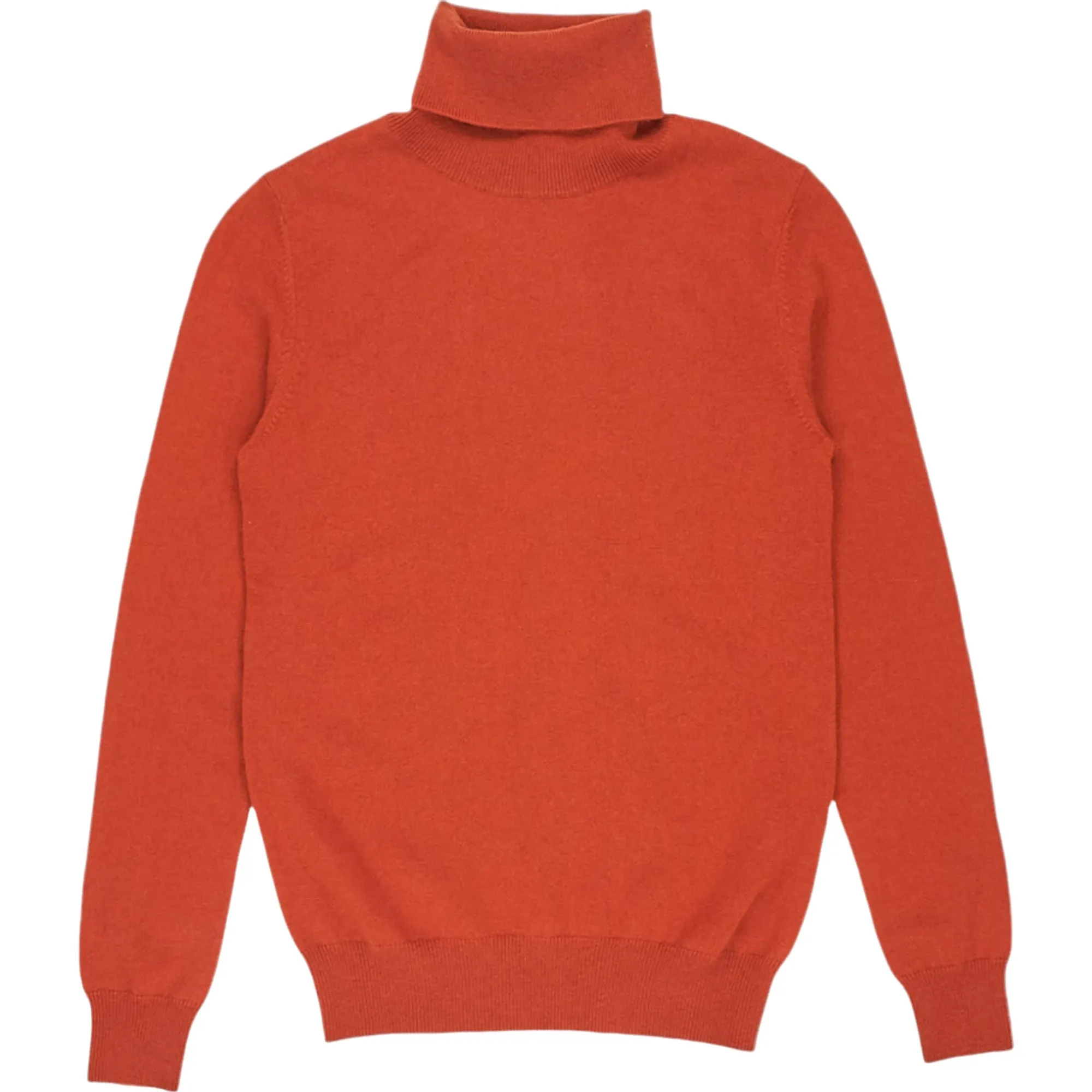 N Peal Orange Polo Neck Cashmere Sweater