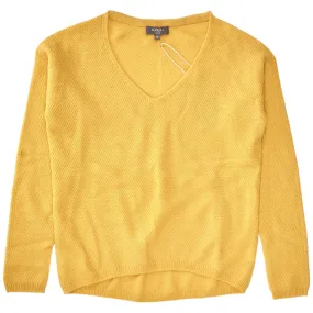 N. Peal Rattan Cashmere V Neck Sweater