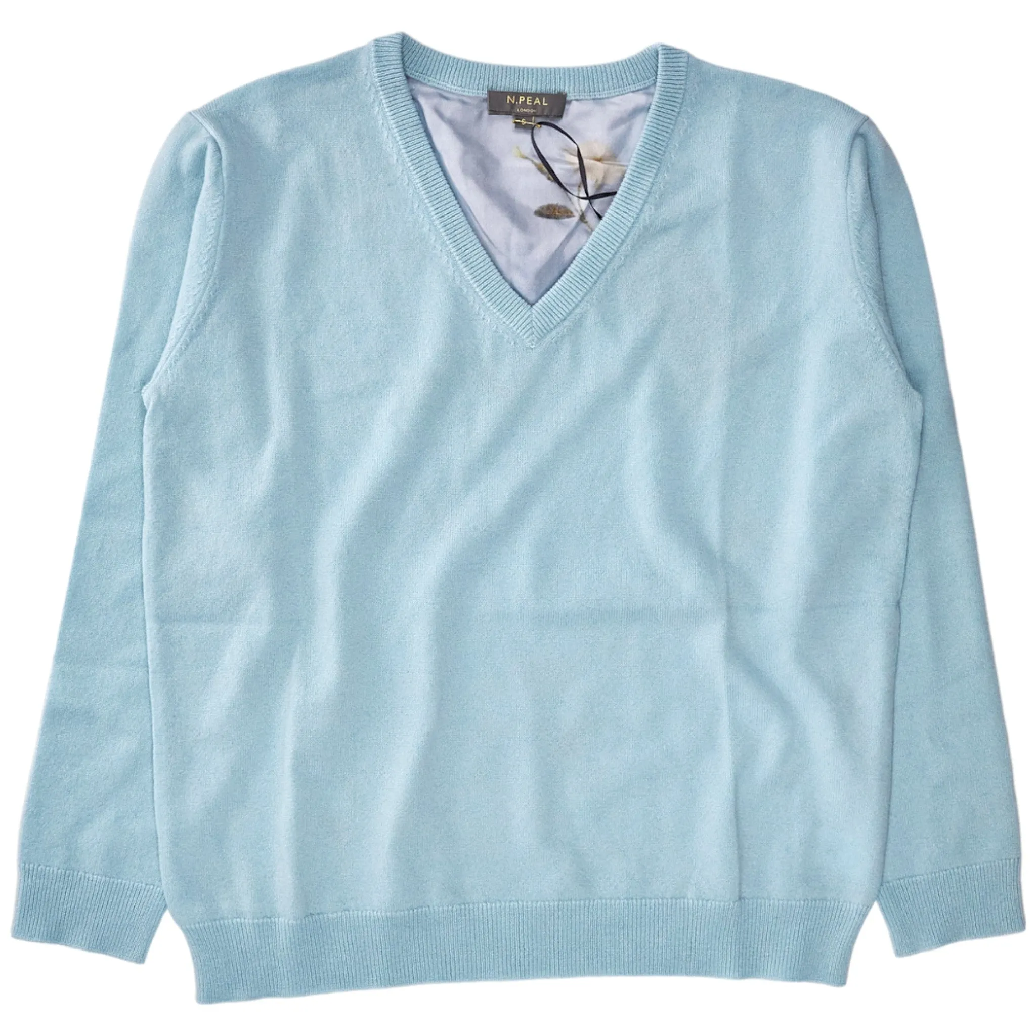 N. Peal Seafoam Cashmere/Silk Sweater