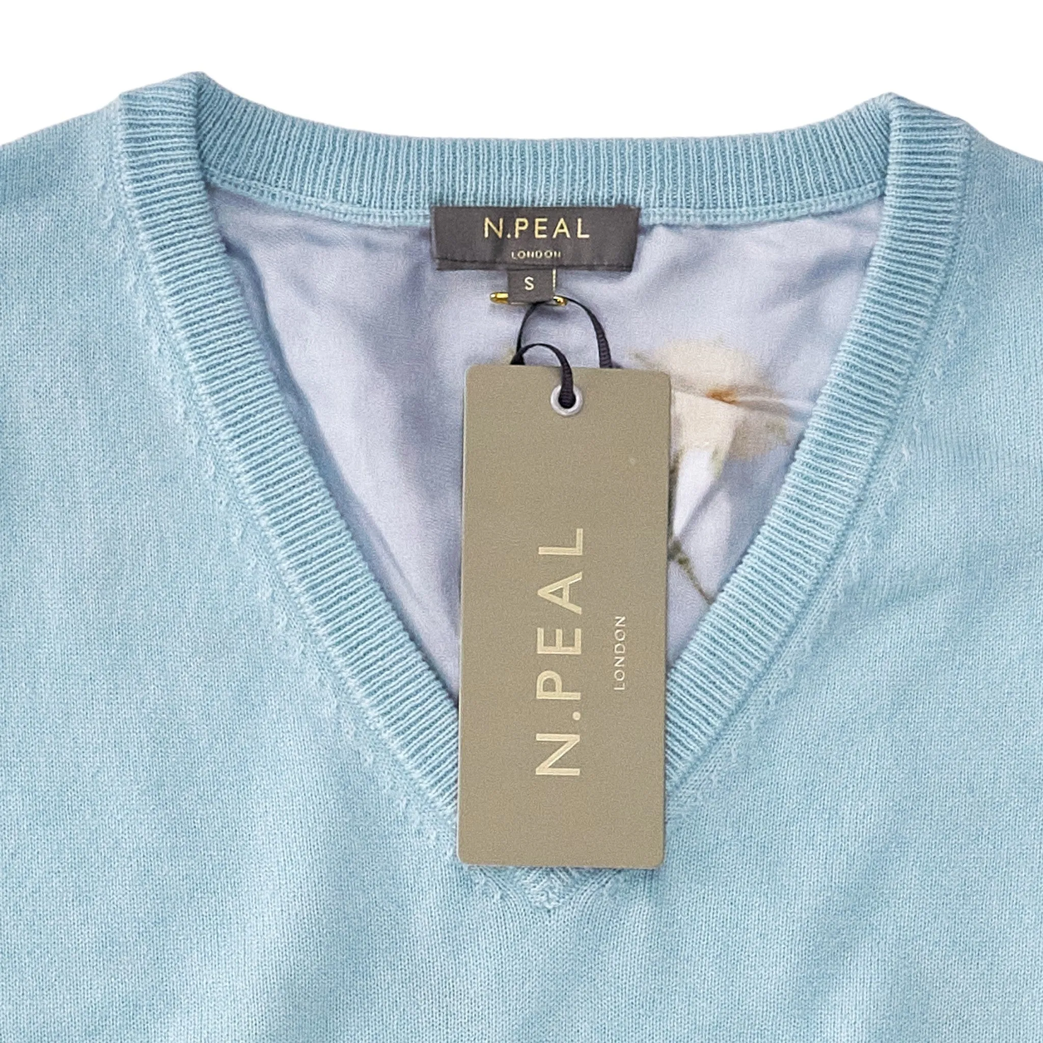 N. Peal Seafoam Cashmere/Silk Sweater