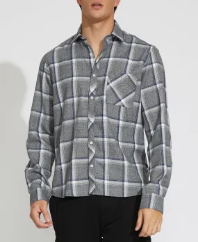 Navy Plaid Shirt - Olin Jaspe