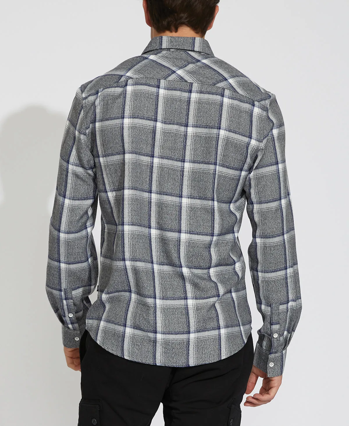 Navy Plaid Shirt - Olin Jaspe