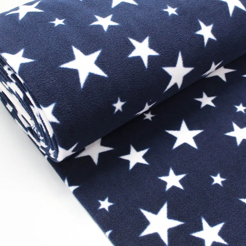 Navy with White Stars Polar Fleece