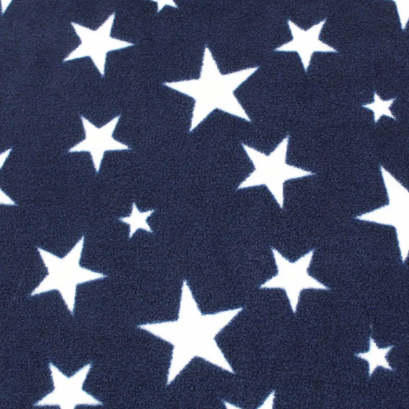 Navy with White Stars Polar Fleece