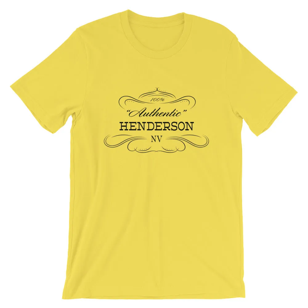 Nevada Henderson NV T-shirt - Short Sleeve Unisex - Authentic.