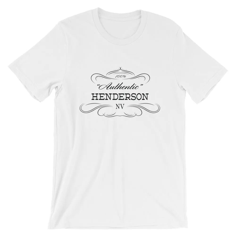 Nevada Henderson NV T-shirt - Short Sleeve Unisex - Authentic.