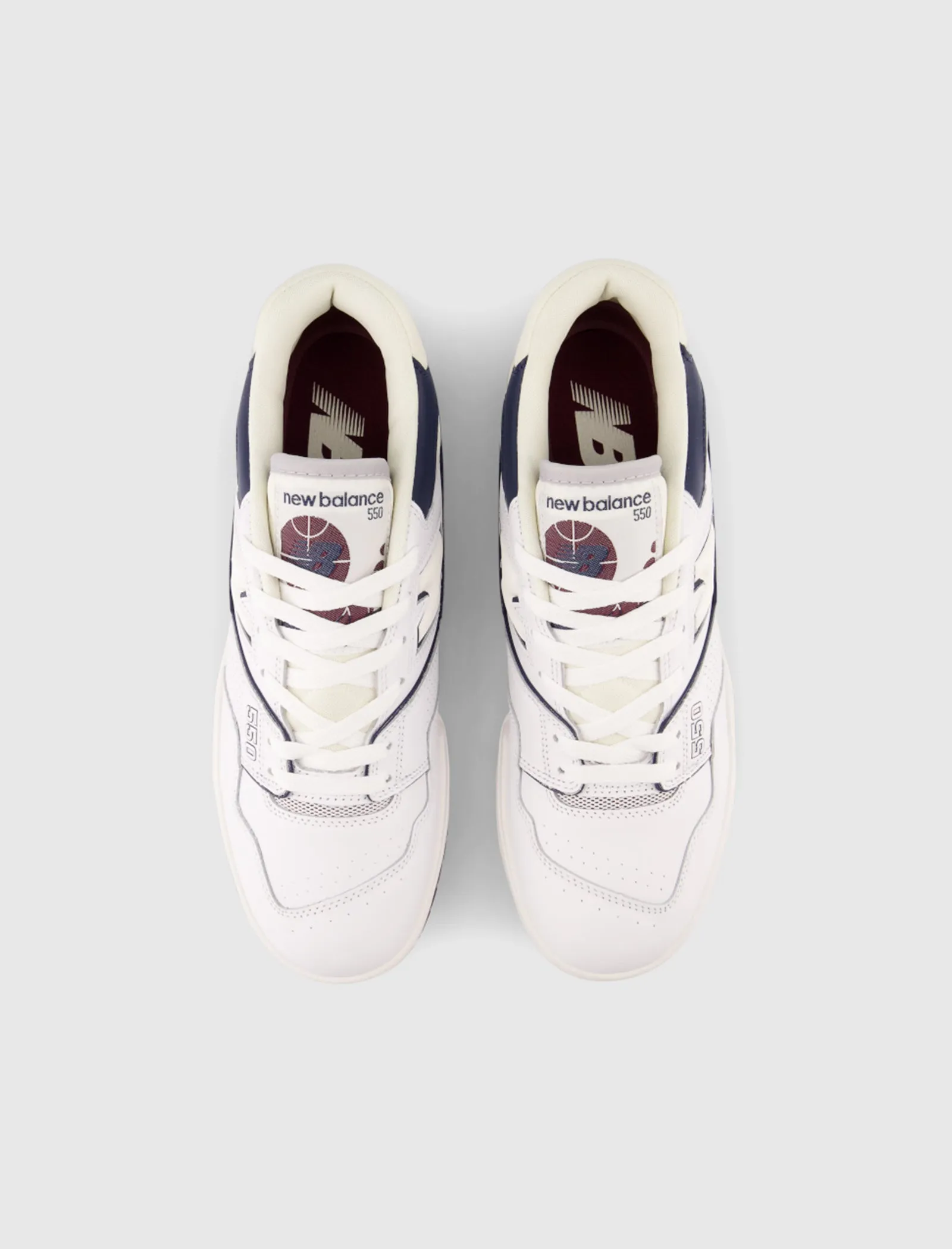 New Balance 550 White Burgundy