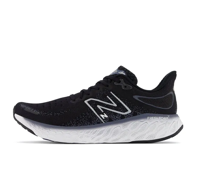 New Balance Men's 1080v12 Wide Running Shoes - Black/White