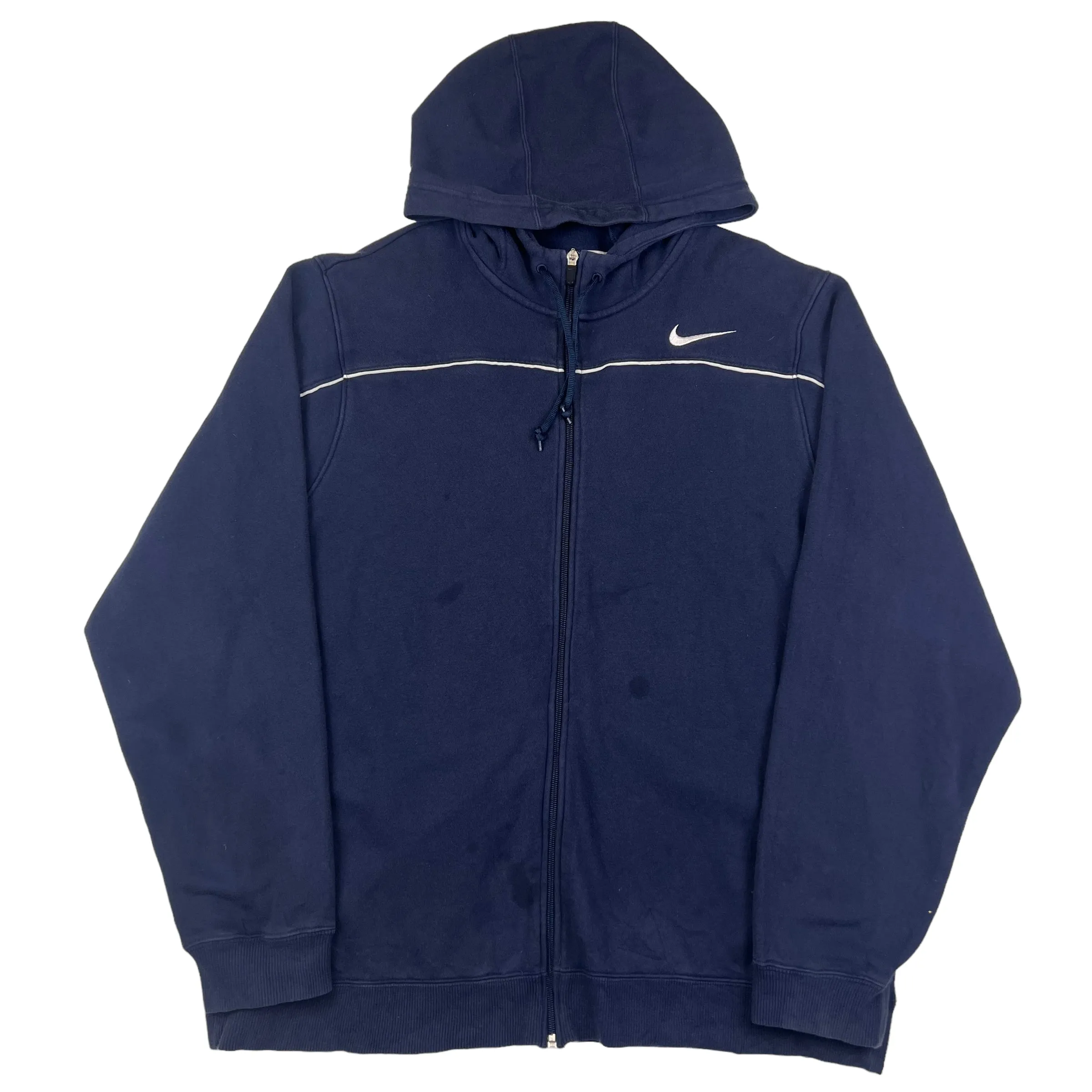 Nike 00's Navy Blue Zip Up Hoodie