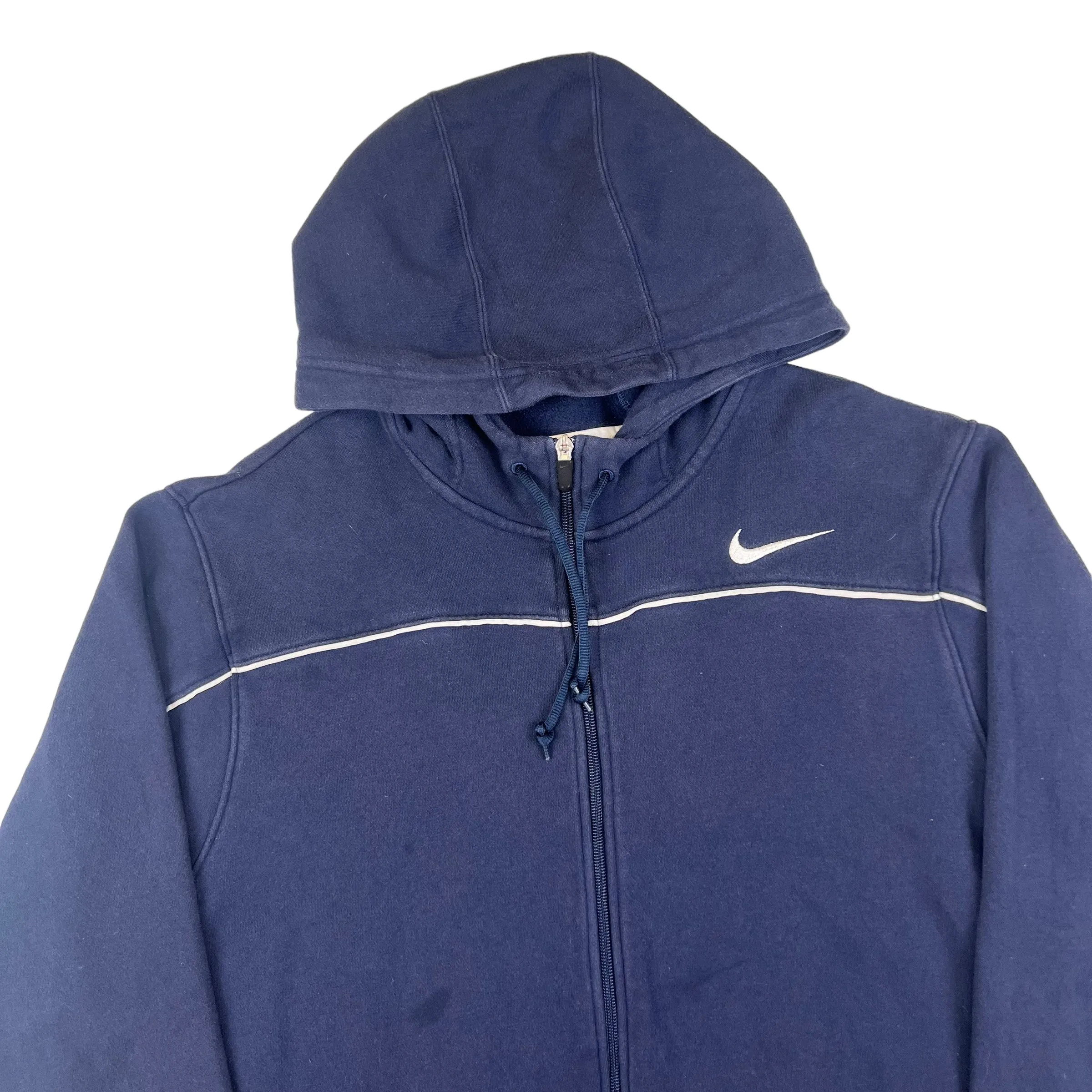 Nike 00's Navy Blue Zip Up Hoodie