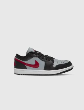 Nike Air Jordan 1 Low Wolf Grey Gym Red Women's