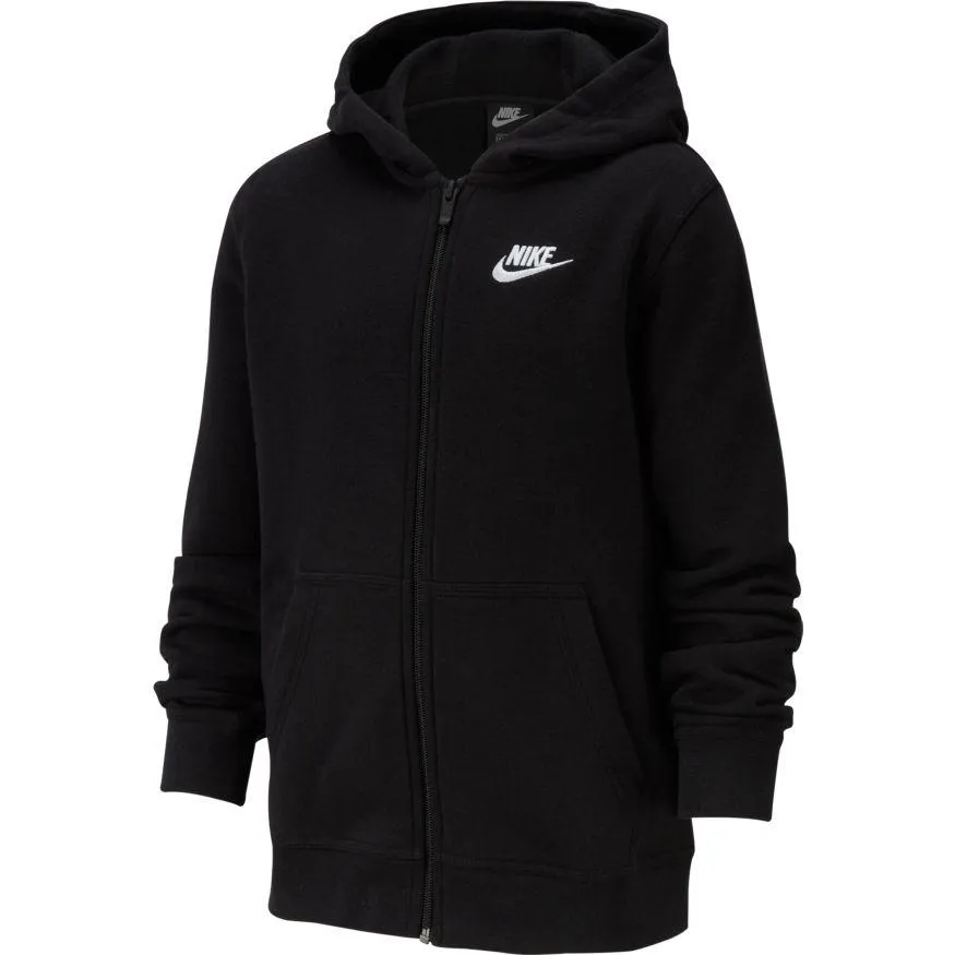 Nike Junior Black Full-Zip Hooded Jacket - Shop Now