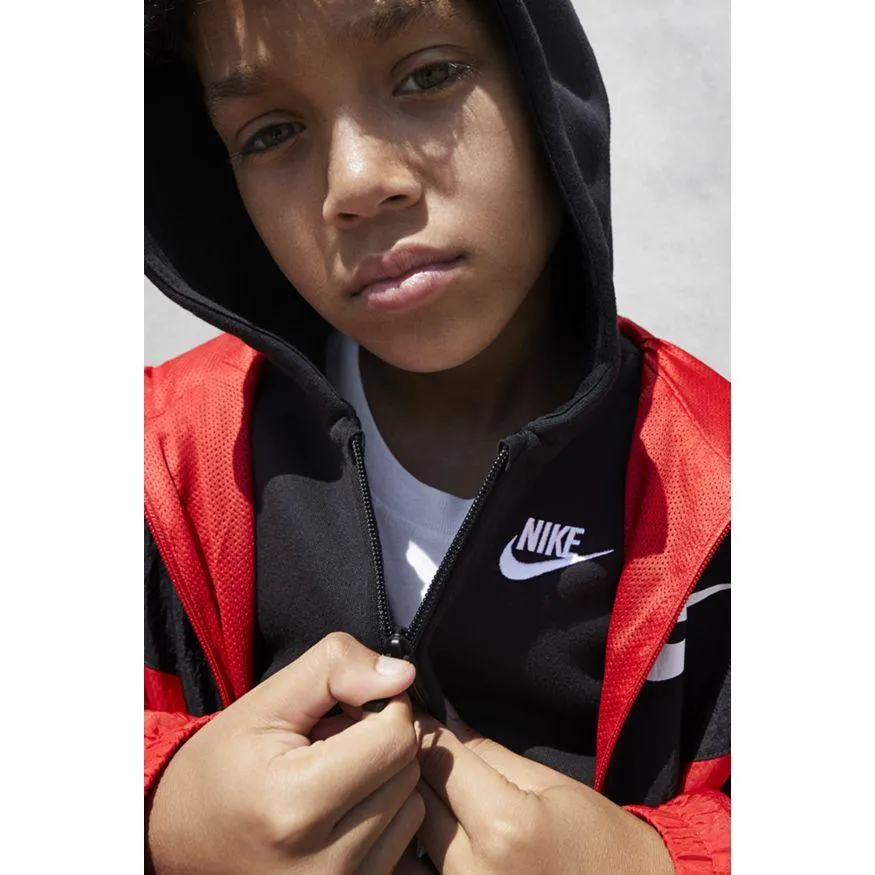 Nike Junior Black Full-Zip Hooded Jacket - Shop Now