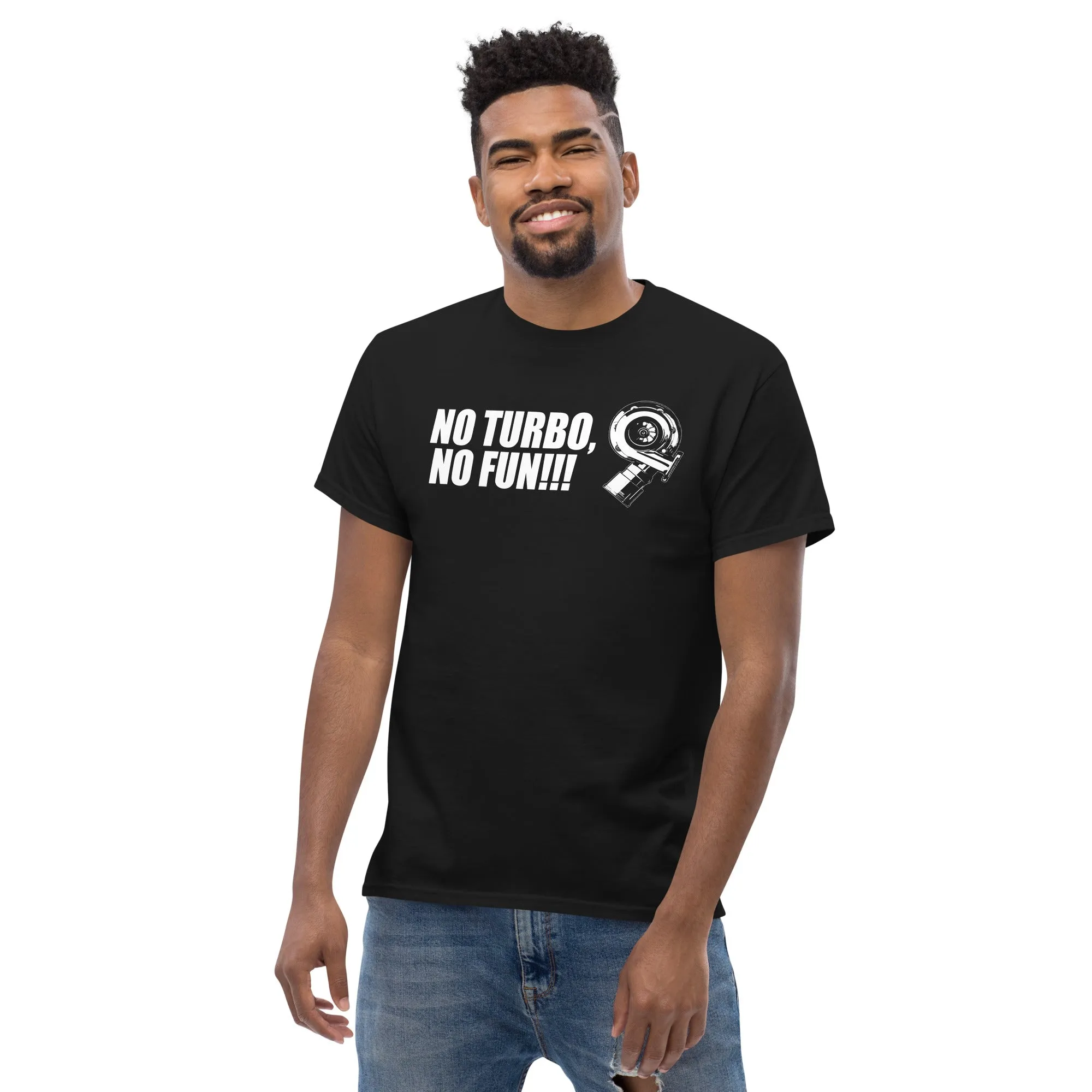 No Turbo Fun Car Enthusiast Racing T-Shirt