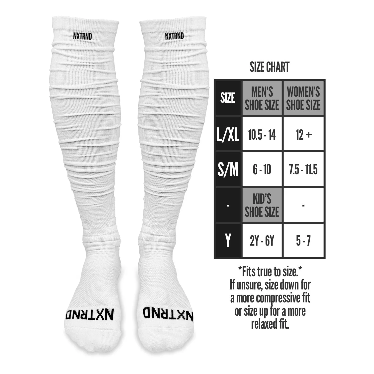 NXTRND XTD Football Socks White