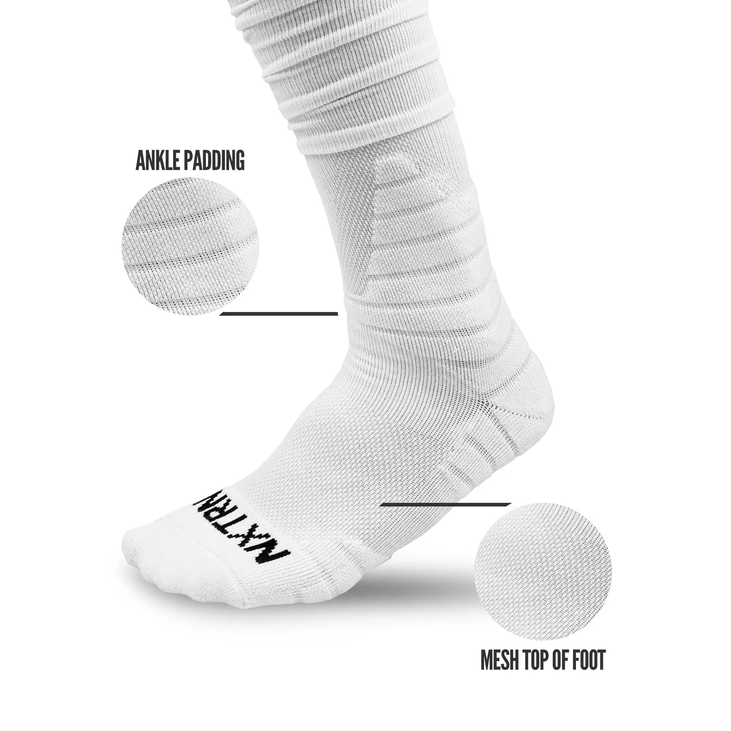 NXTRND XTD Football Socks White