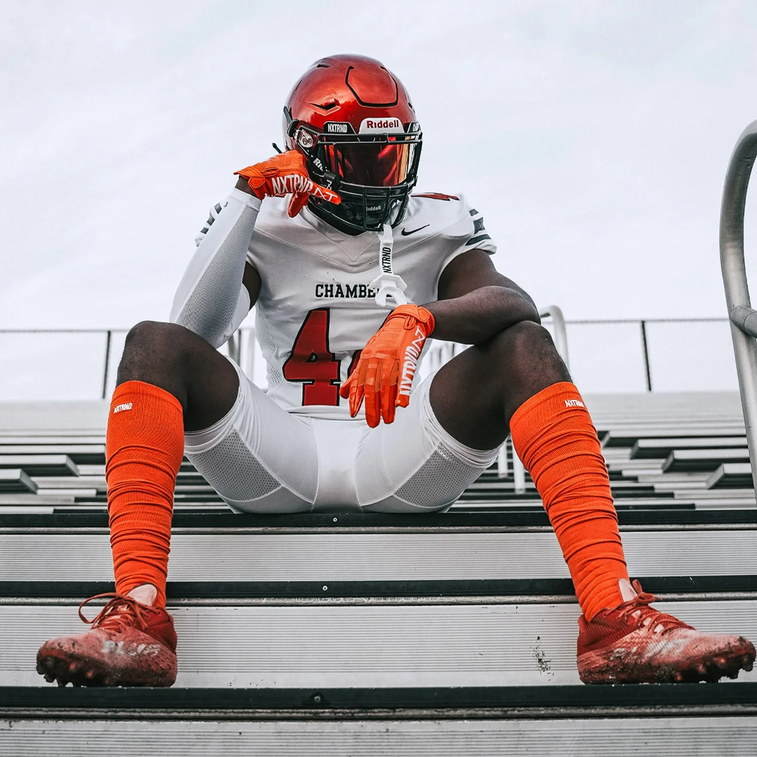 NXTRND XTD Orange Scrunch Football Socks