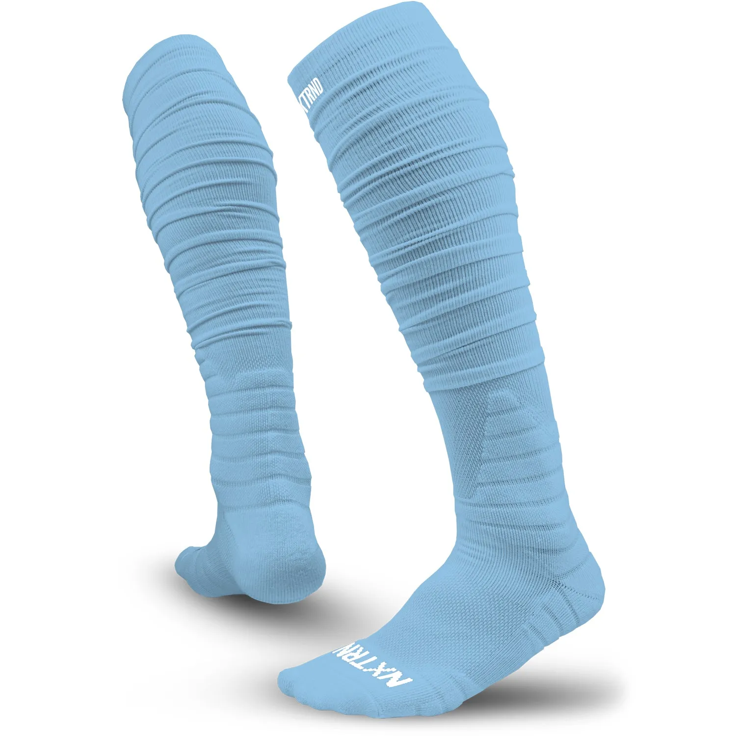 NXTRND XTD Scrunch Football Socks - Columbia Blue