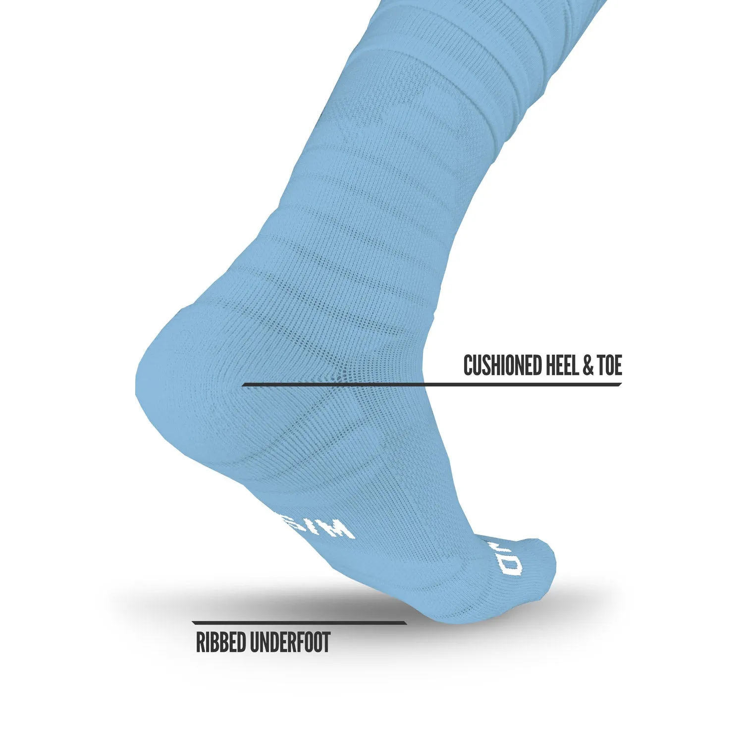 NXTRND XTD Scrunch Football Socks - Columbia Blue