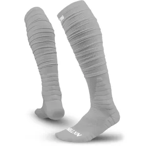 NXTRND XTD Scrunch Football Socks Light Grey - Shop now