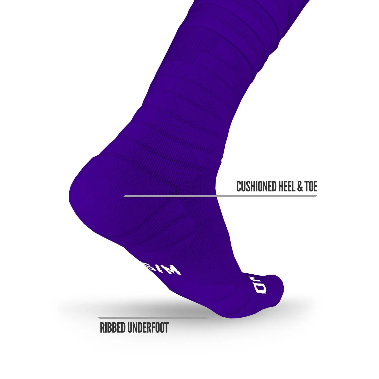 NXTRND XTD Scrunch Purple Football Socks