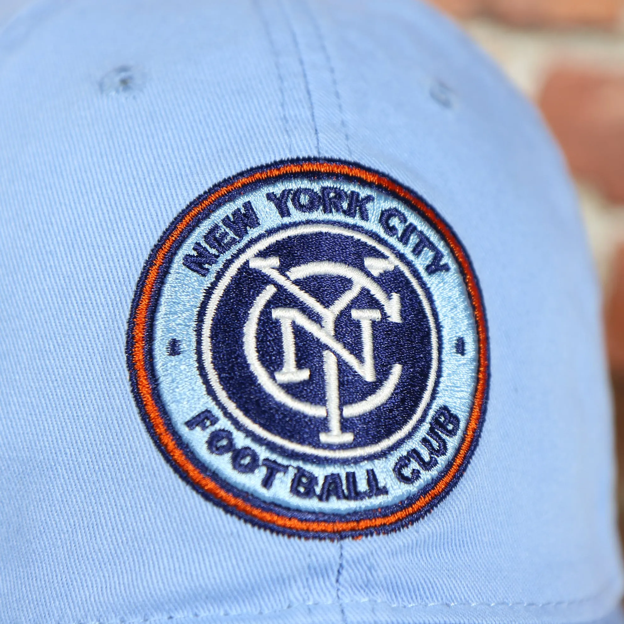 NYCFC Logo Light Blue Bottom MLS Slouch Cap | Light Blue OSFM