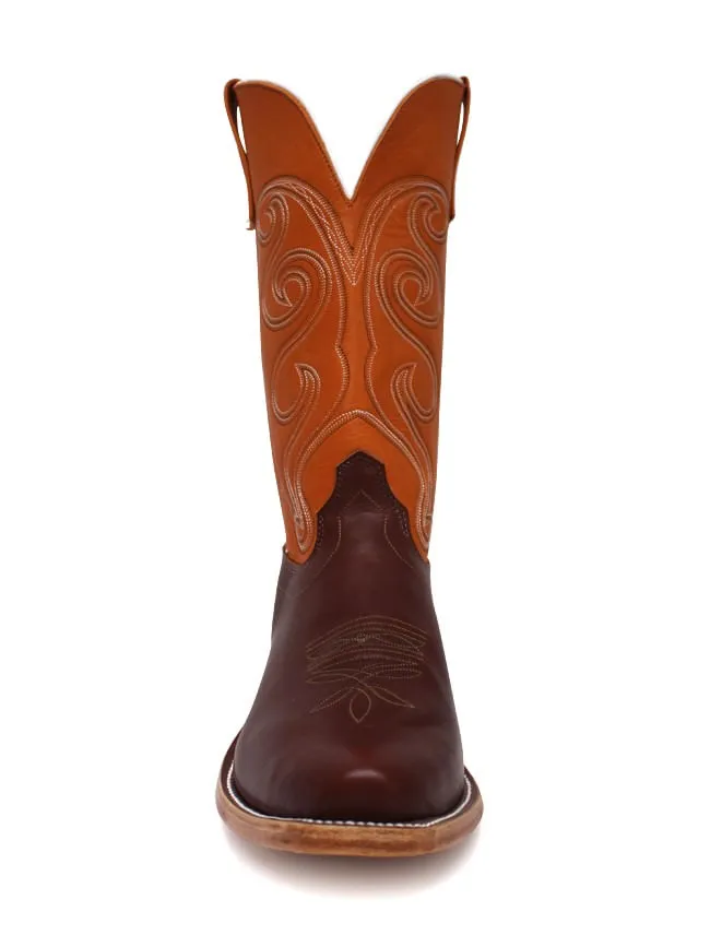 Olathe Men's Orange Waxy Kansas Boots