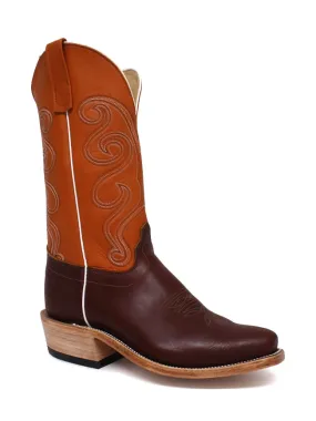 Olathe Men's Orange Waxy Kansas Boots