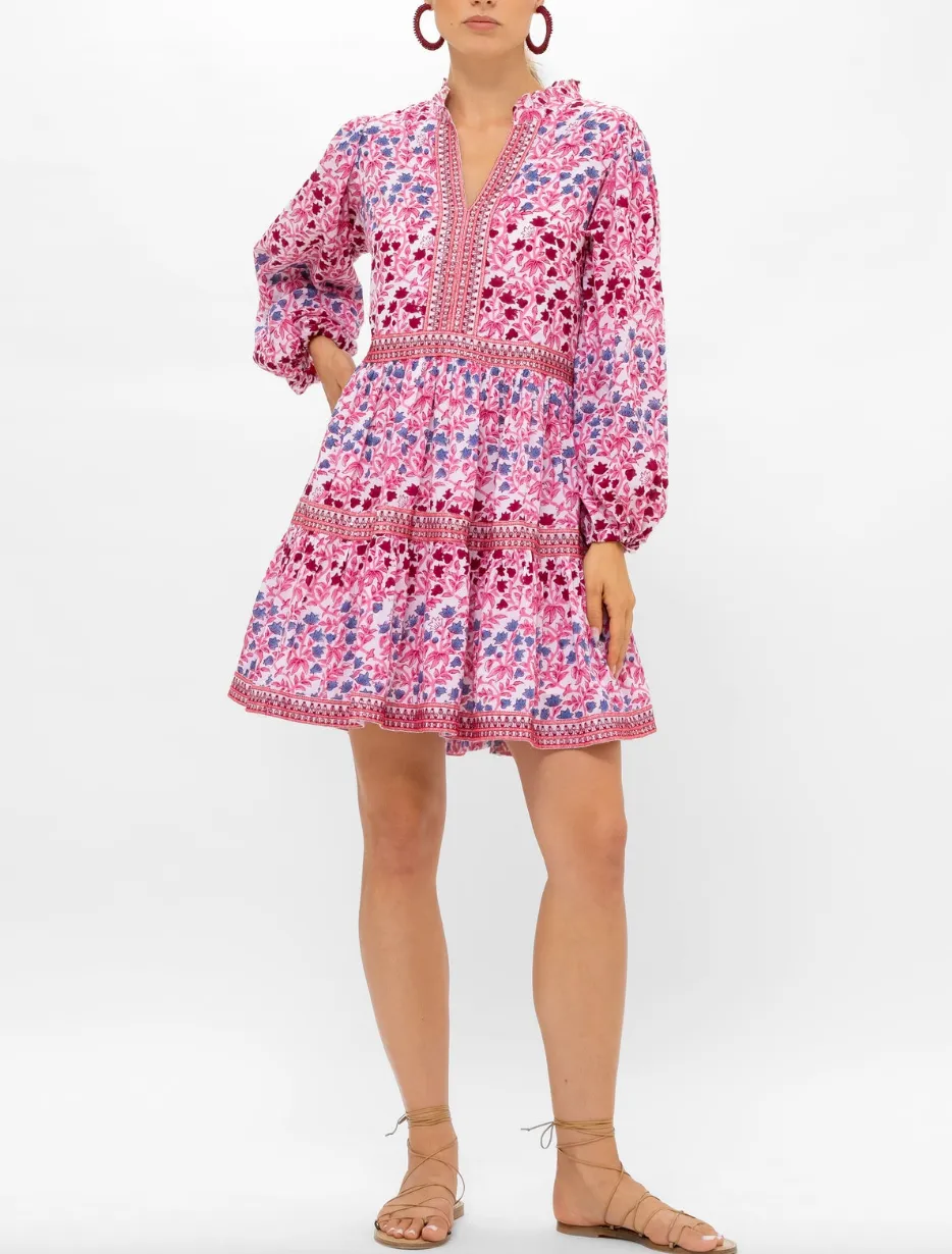 Oliphant long sleeve yoke dress