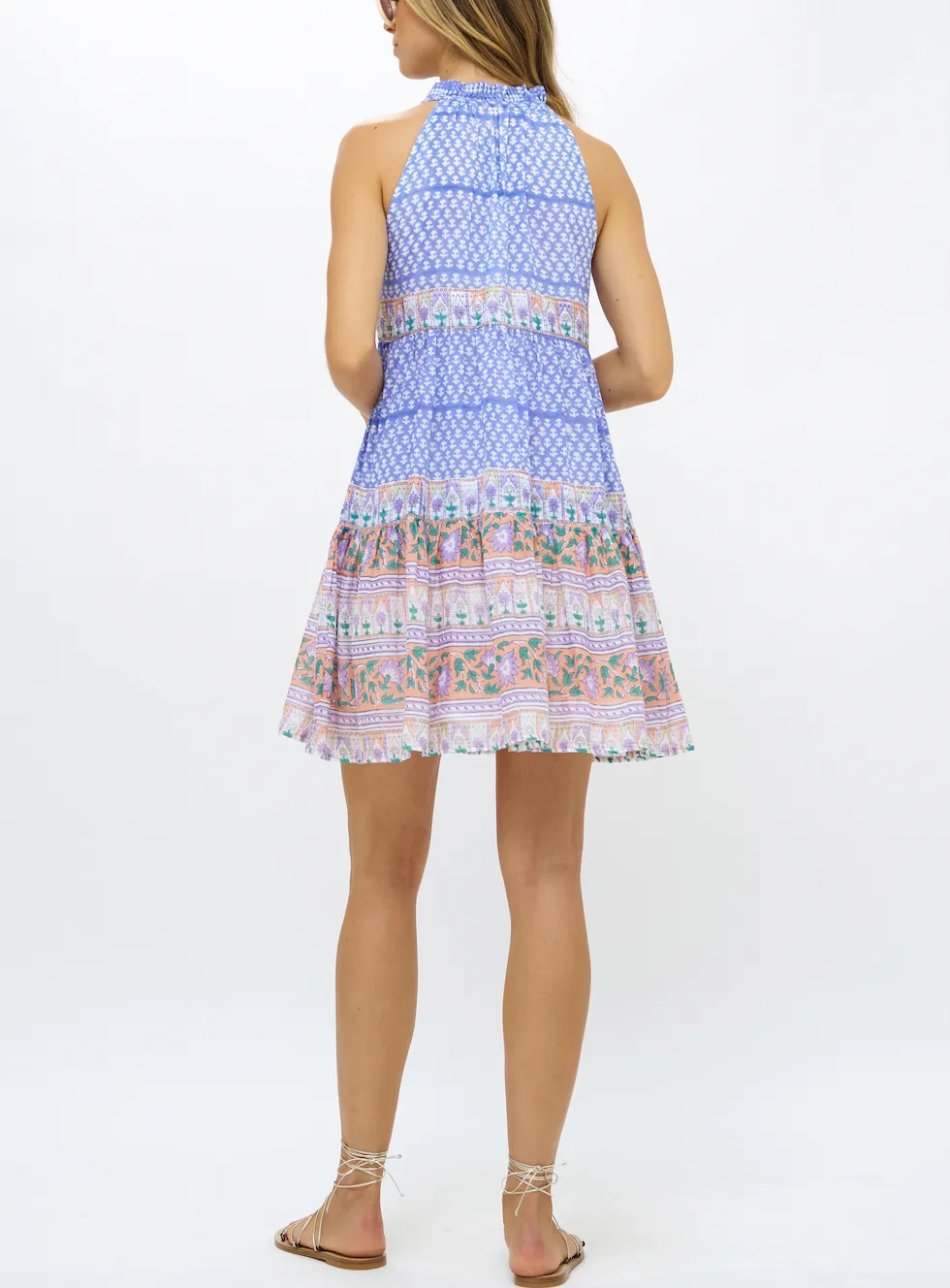 Oliphant sleeveless dress, tiered short style