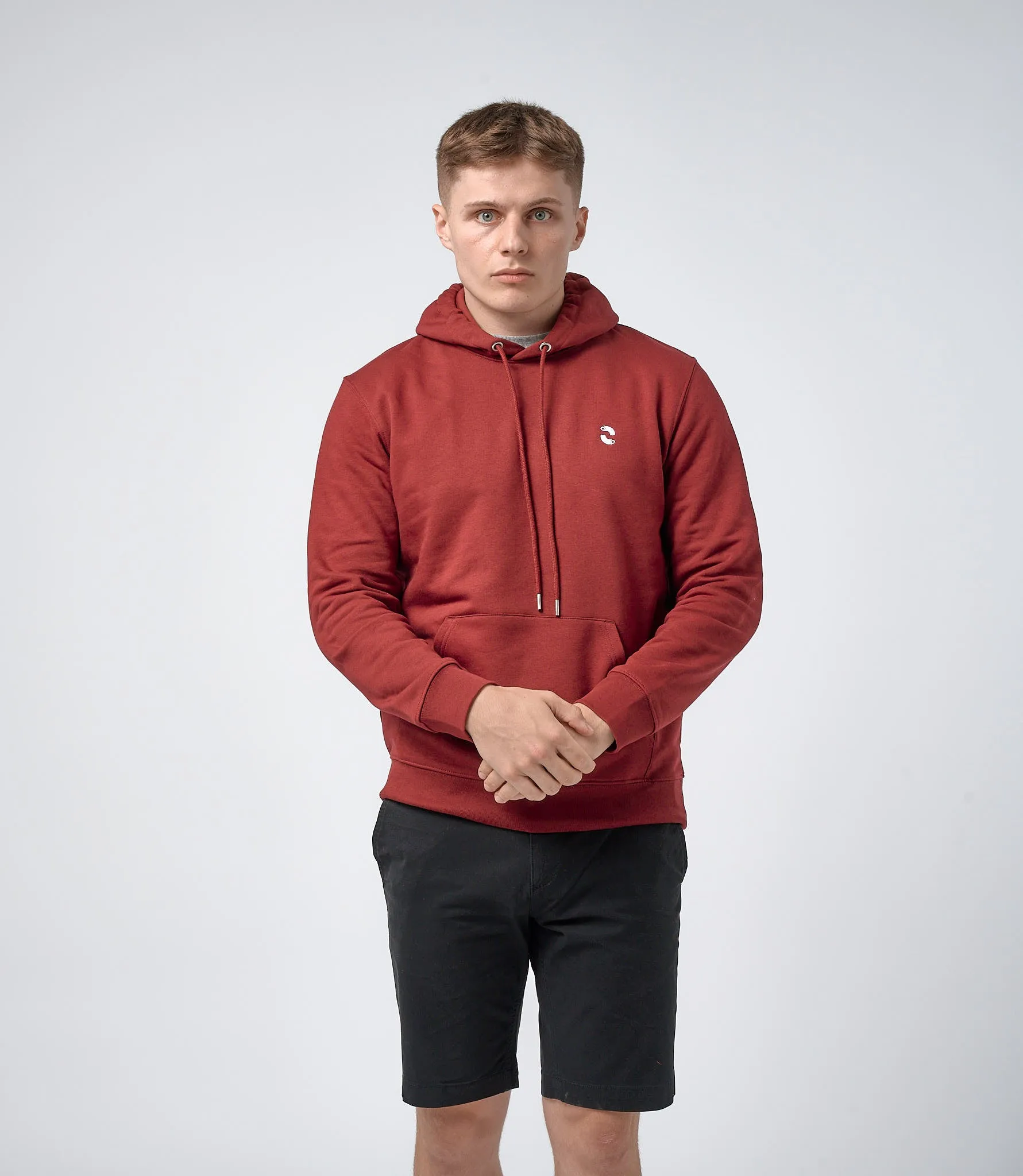 Omnitau Men's Prime Organic Cotton Hoodie - Burgundy