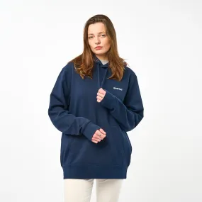 Omnitau Women's Muir Organic Cotton Medium Fit Hoodie - Navy