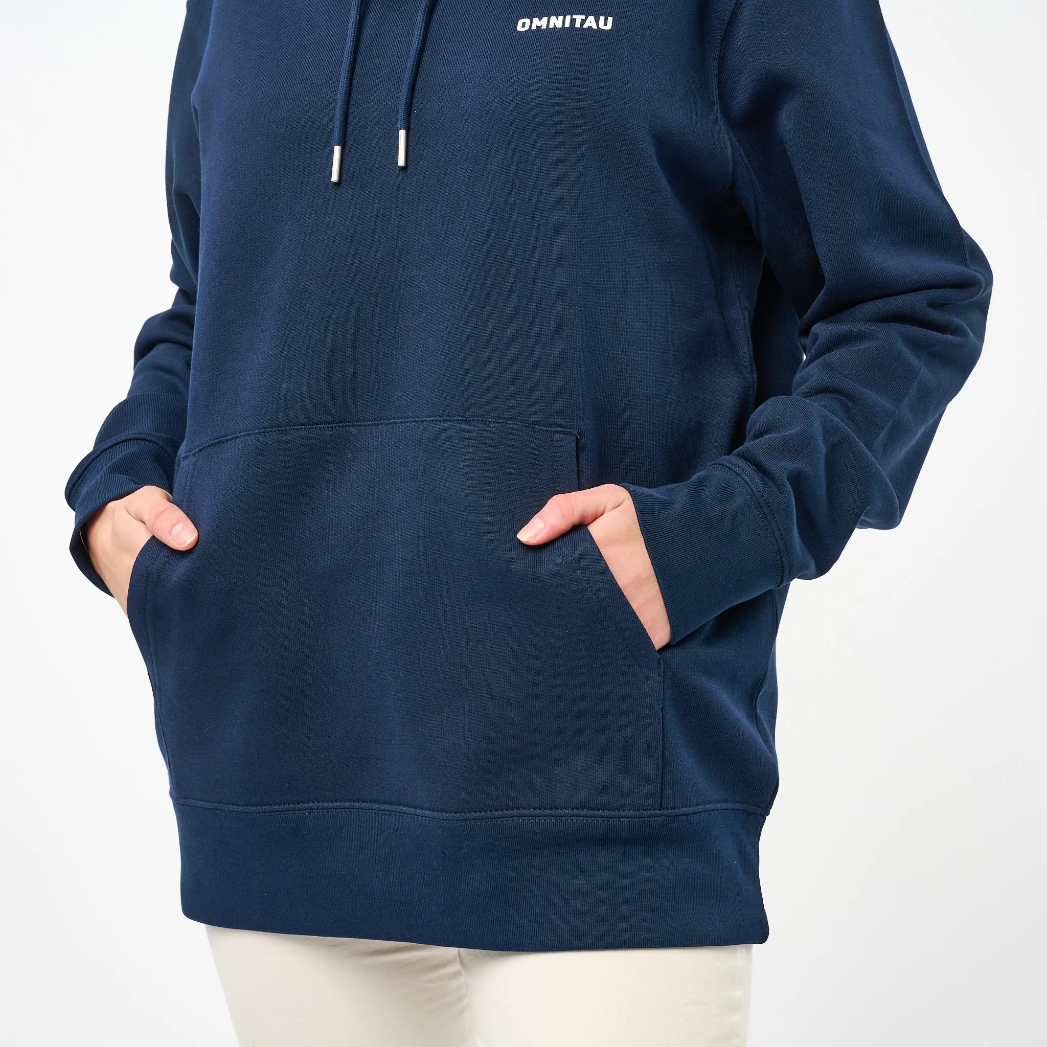 Omnitau Women's Muir Organic Cotton Medium Fit Hoodie - Navy