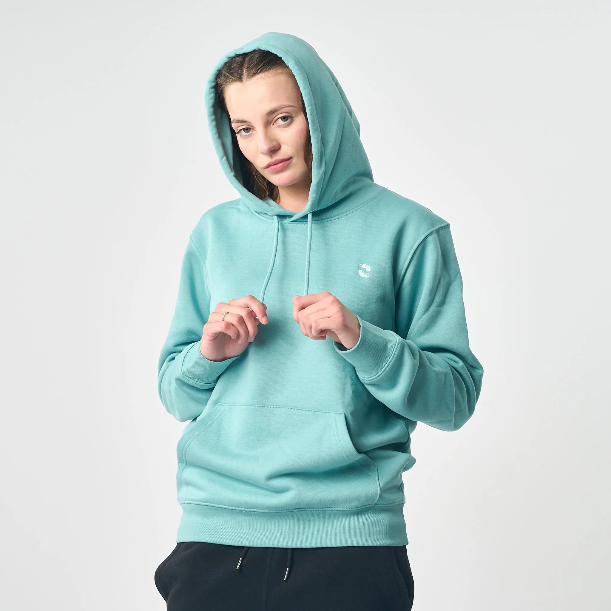 Omnitau Women's Prime Organic Cotton Hoodie - Light Blue