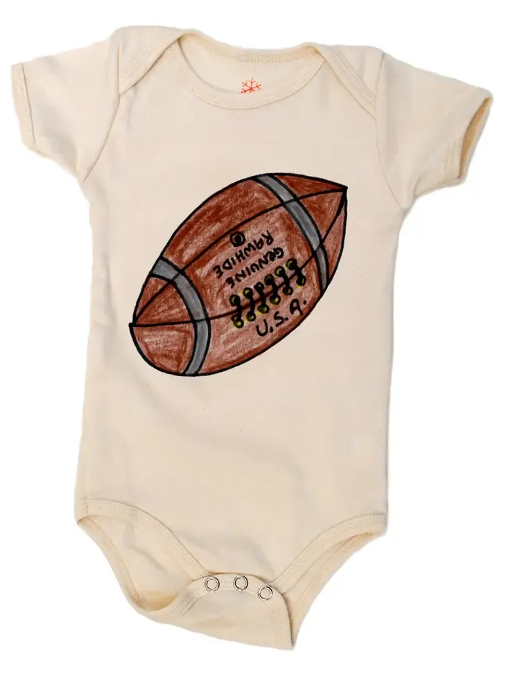 Organic Football Onesie