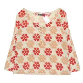 Orla Kiely Cream/Red Floral Sweater