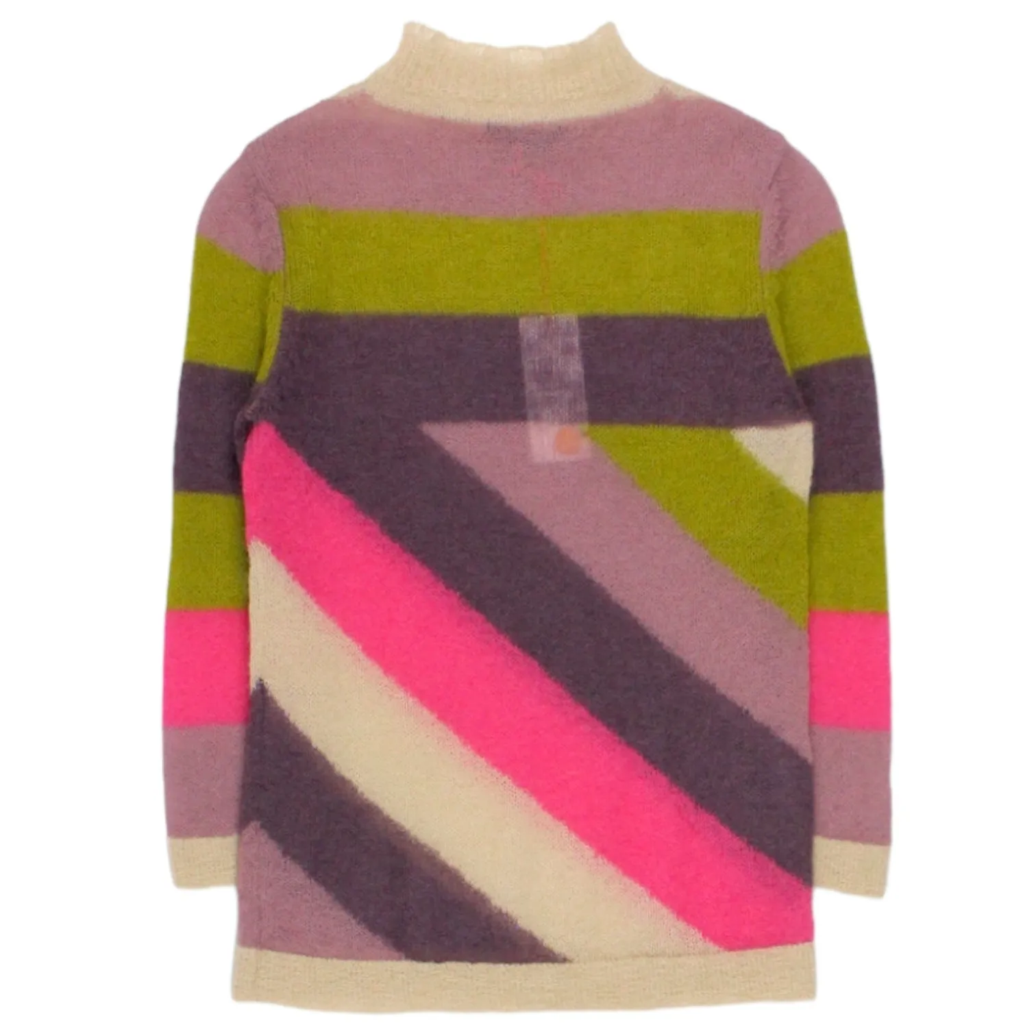 Orla Kiely Plum Striped Mohair Sweater