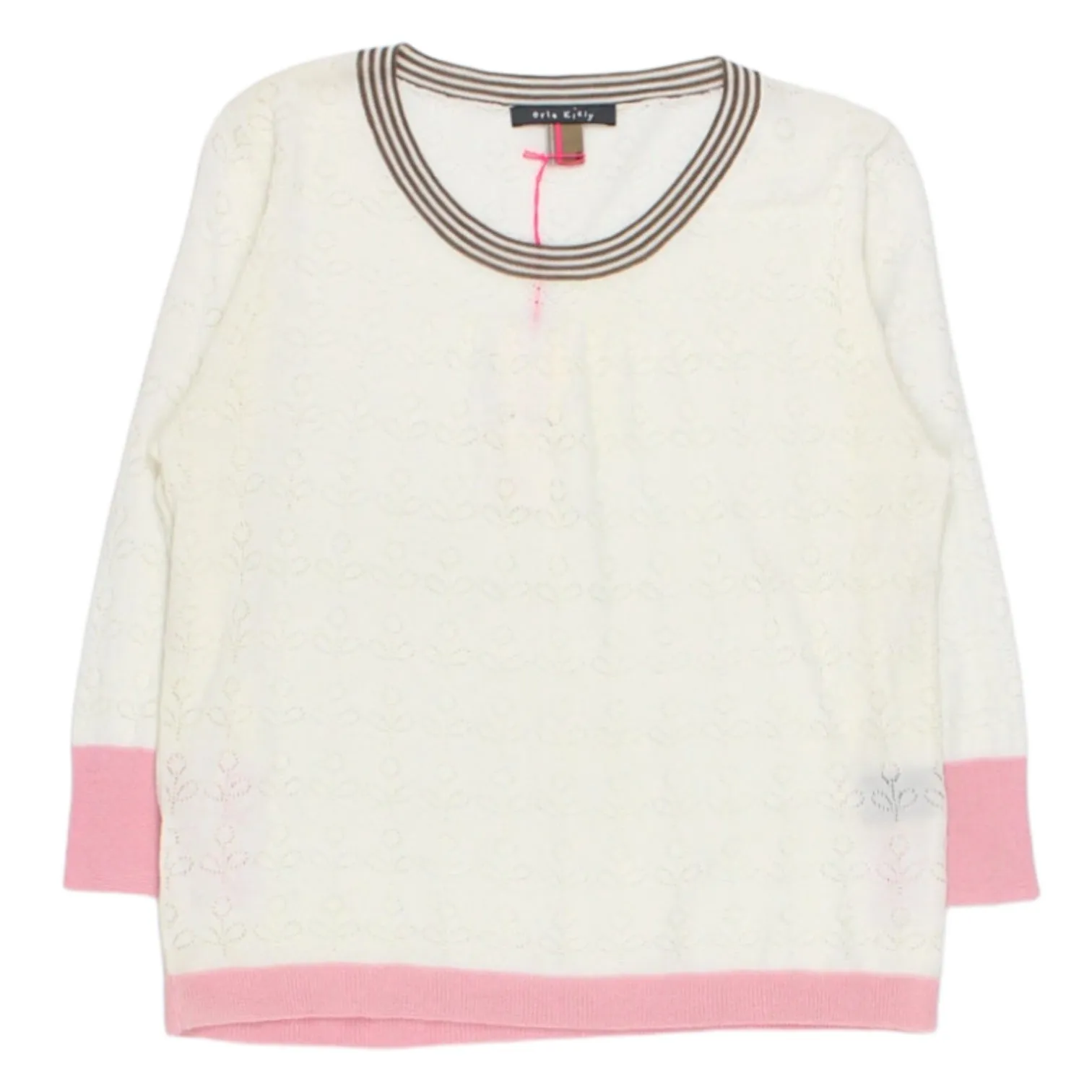 Orla Kiely White Floral Lace Sweater