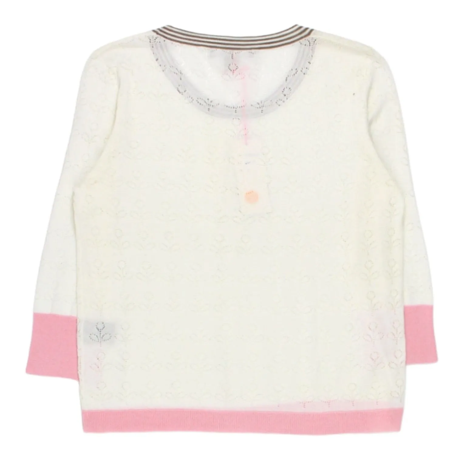 Orla Kiely White Floral Lace Sweater