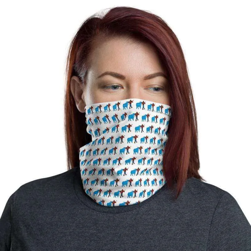 Paul Bunyan and Babe the Blue Ox Minnesota Neck Gaiter, Face Mask, Bandana