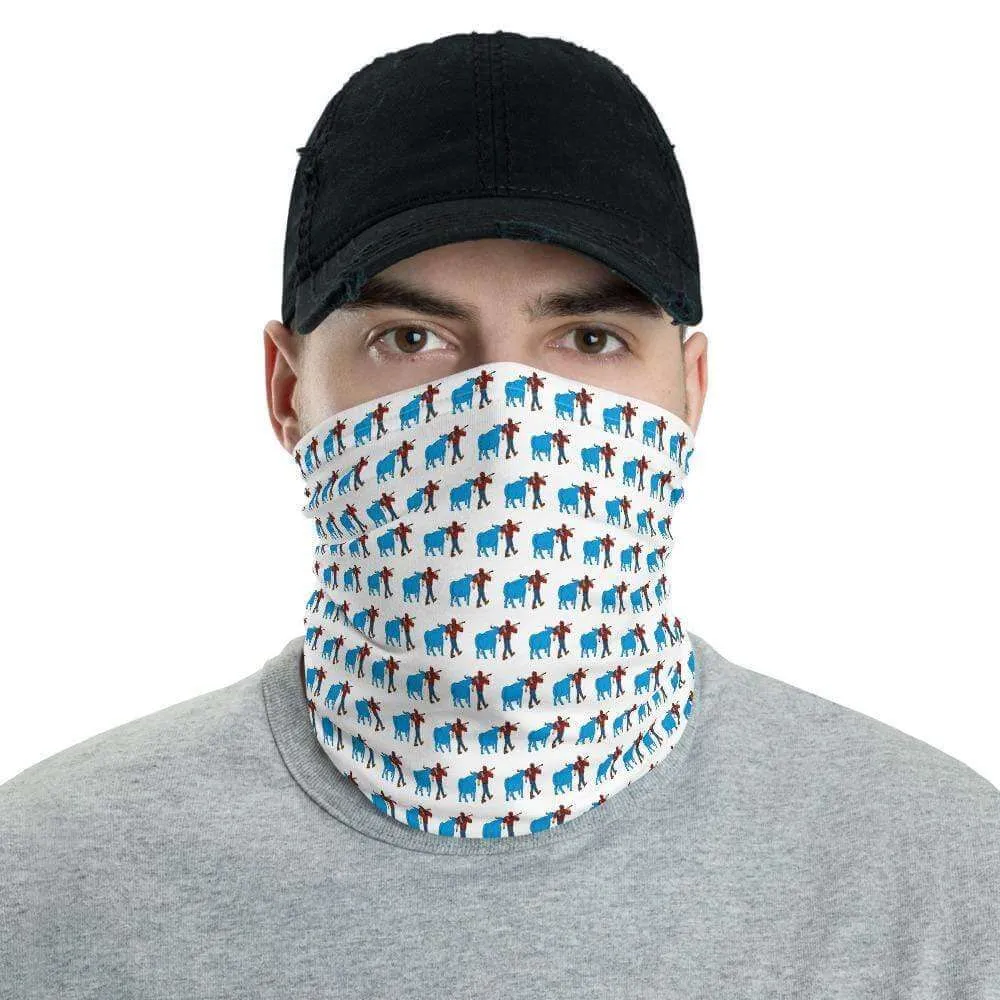 Paul Bunyan and Babe the Blue Ox Minnesota Neck Gaiter, Face Mask, Bandana