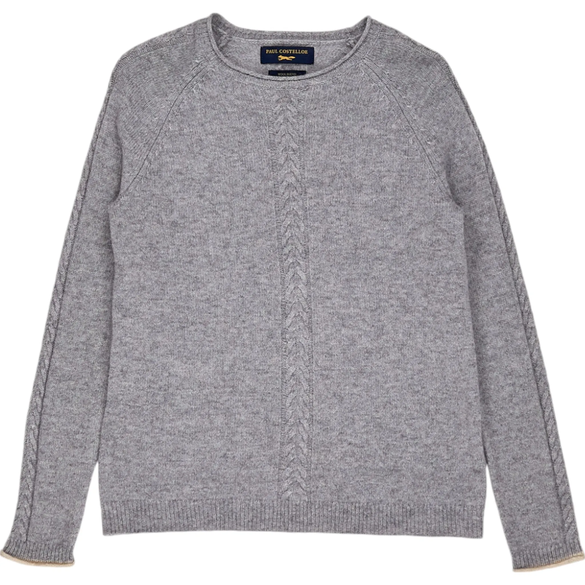 Paul Costelloe Grey Wool Blend Pullover Sweater