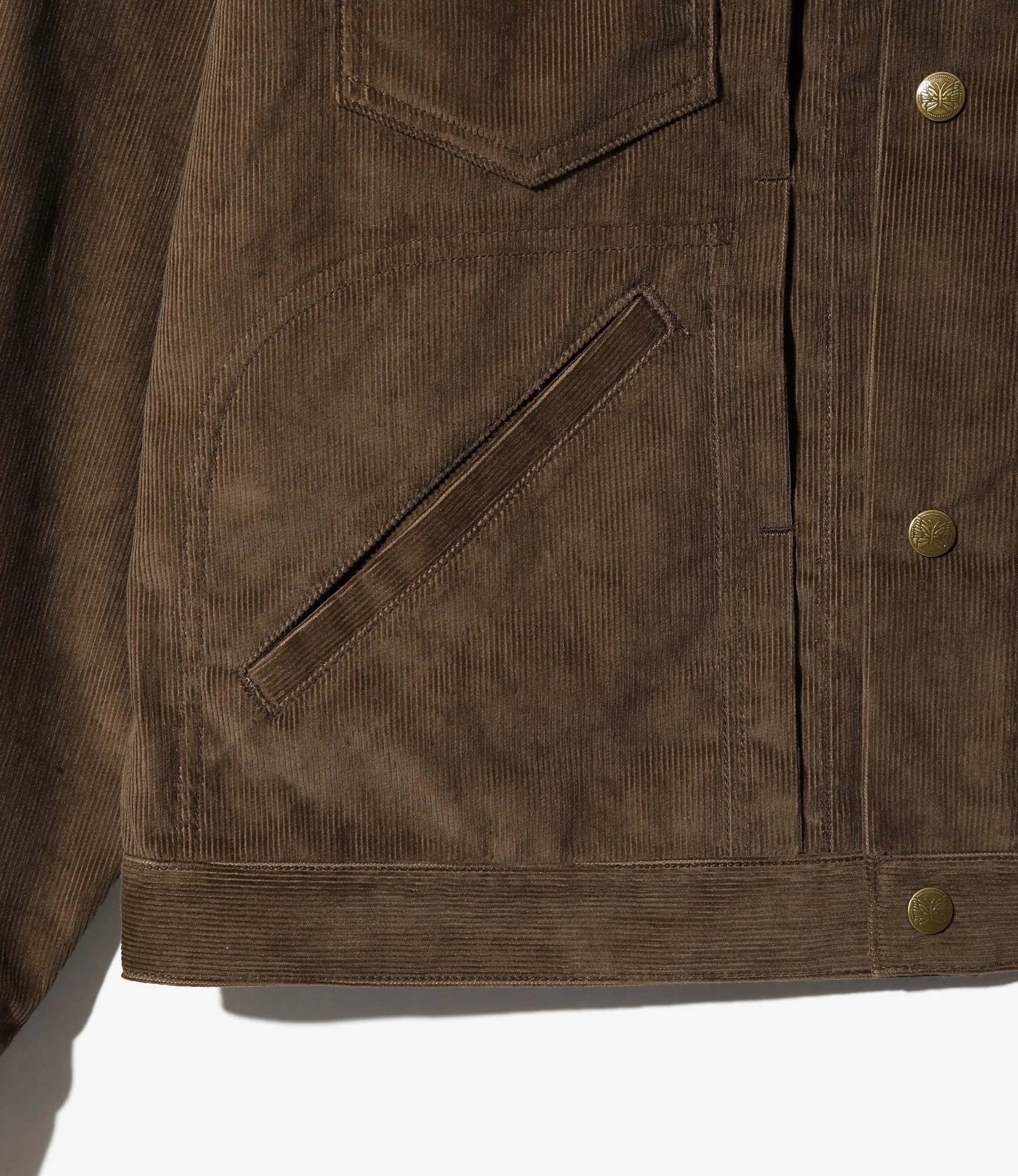 Penny Jean Jacket – Brown 14W Corduroy