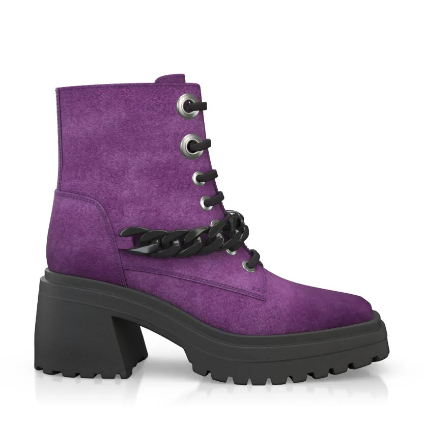 Platform Combat Ankle Boots 58912