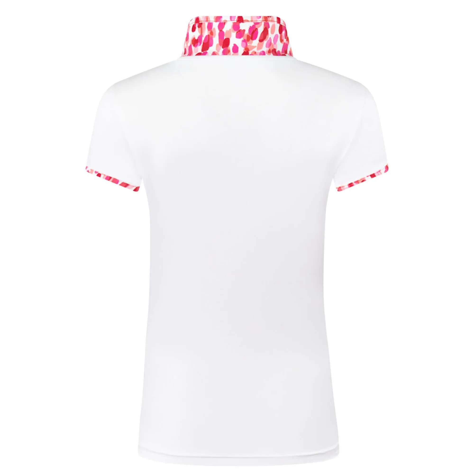 Pure Golf Women's Cap Sleeve Polo Shirt - Petal Polka