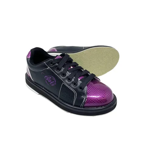 Purple and Black Women's Classic Bowling Shoes