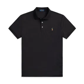 Ralph Lauren Black Custom Slim Fit Soft Cotton Polo Shirt