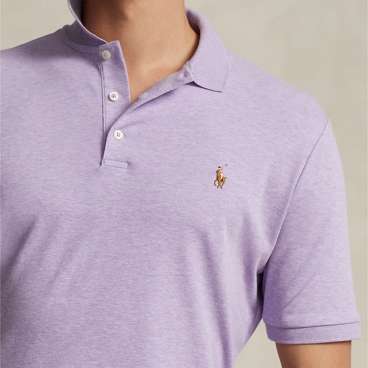 Ralph Lauren Lilac Polo Shirt - Custom Slim Fit Soft Cotton - Shop Now